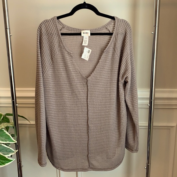 BiBi Tops - NWT! Bibi Oversized Women’s Long Sleeve Shirt